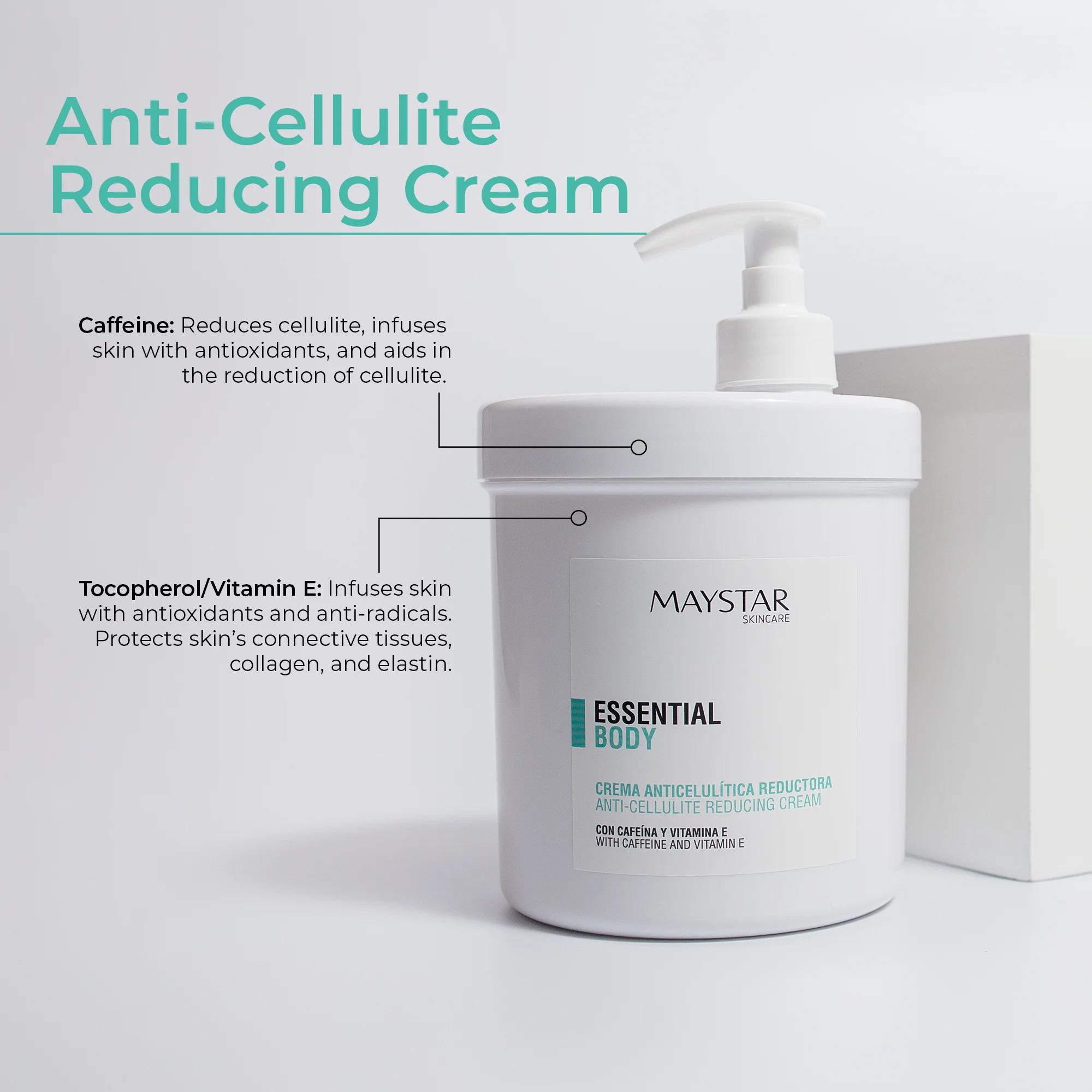 Cellulite Reducing Cream (1000mL) - Maystar Essential - Image 3