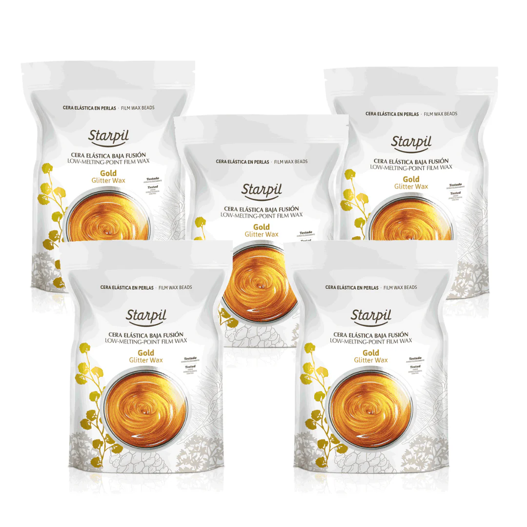 Gold Glitter Hard Wax - (2.2lb - 22lb) - Image 3