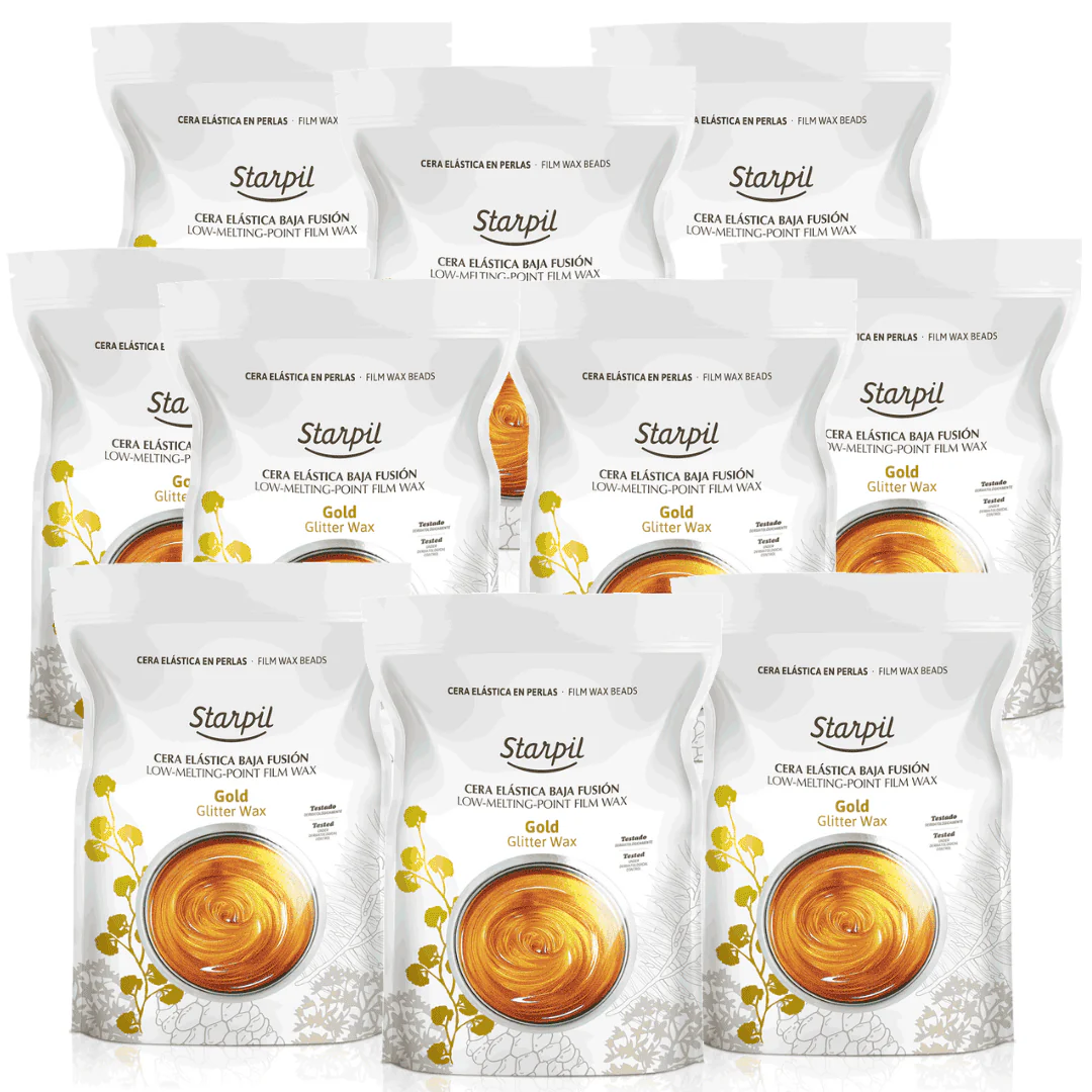 Gold Glitter Hard Wax - (2.2lb - 22lb) - Image 4